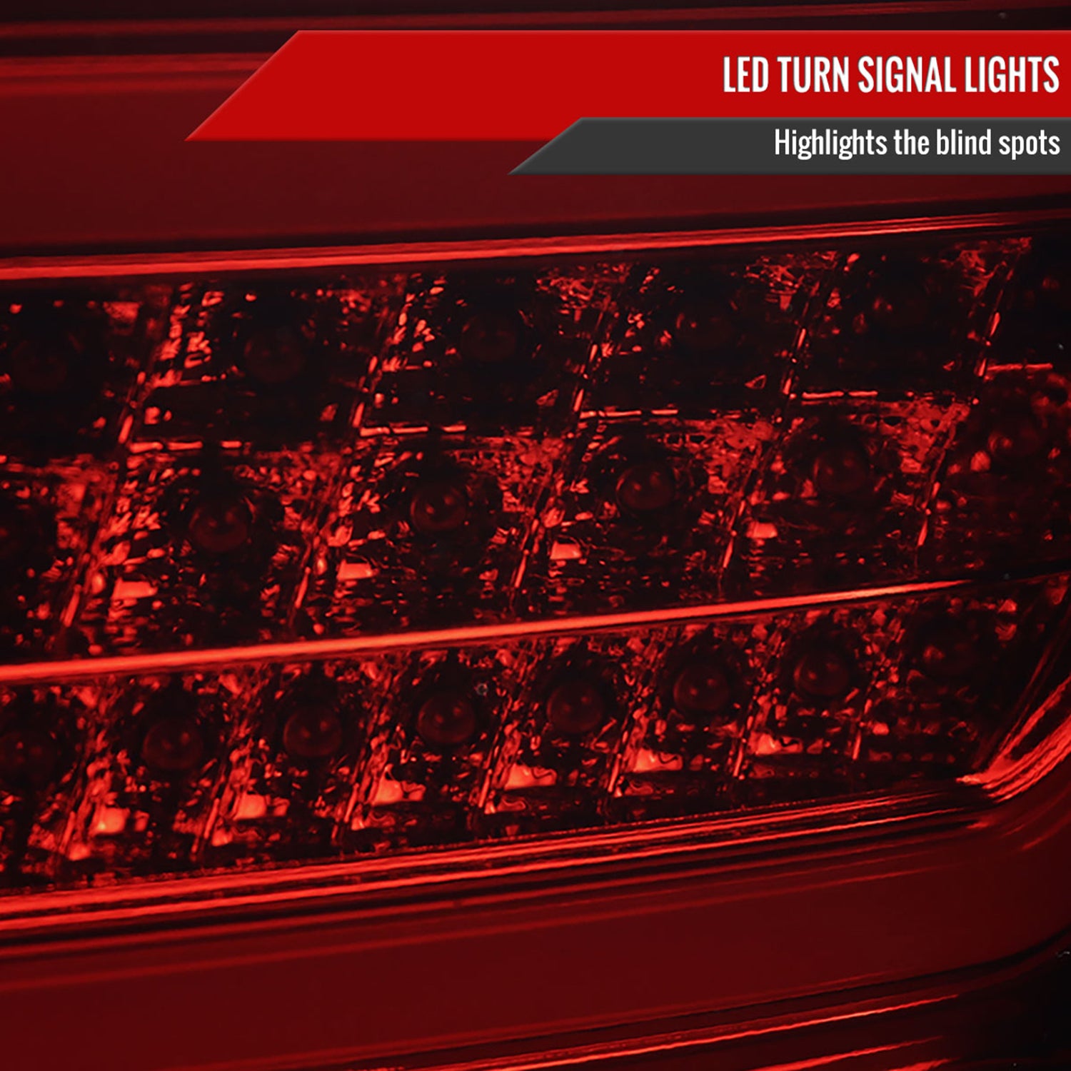 2006-2011 Mercedes Benz W164 ML Class LED Tail Lights Chrome/Red Smoke Lens