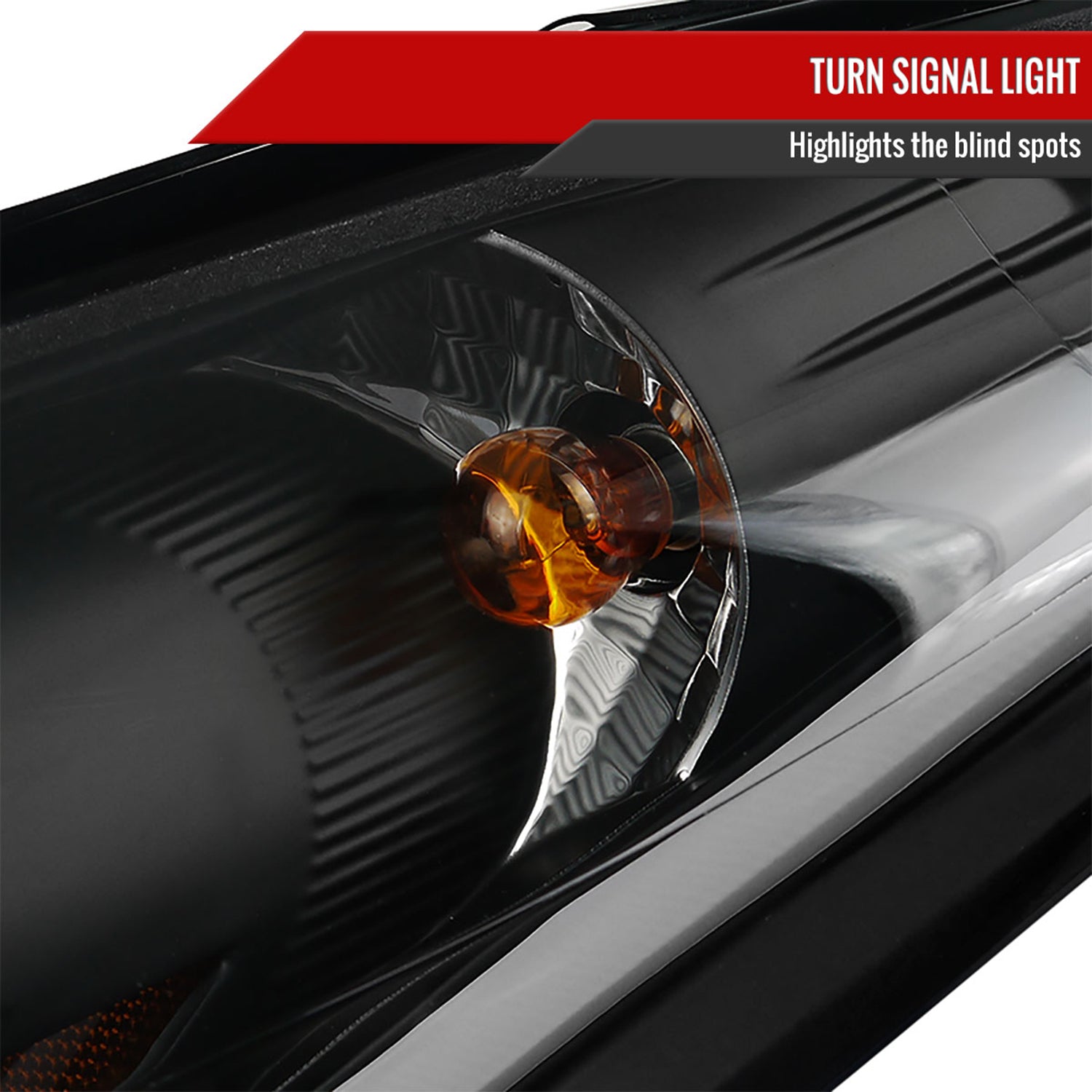 2011-2013 Hyundai Elantra LED Bar Projector Headlights Matte Black/Clear Lens