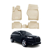 2007-2015 Audi Q7 Floor Mats Liners Full Set All Weather Beige