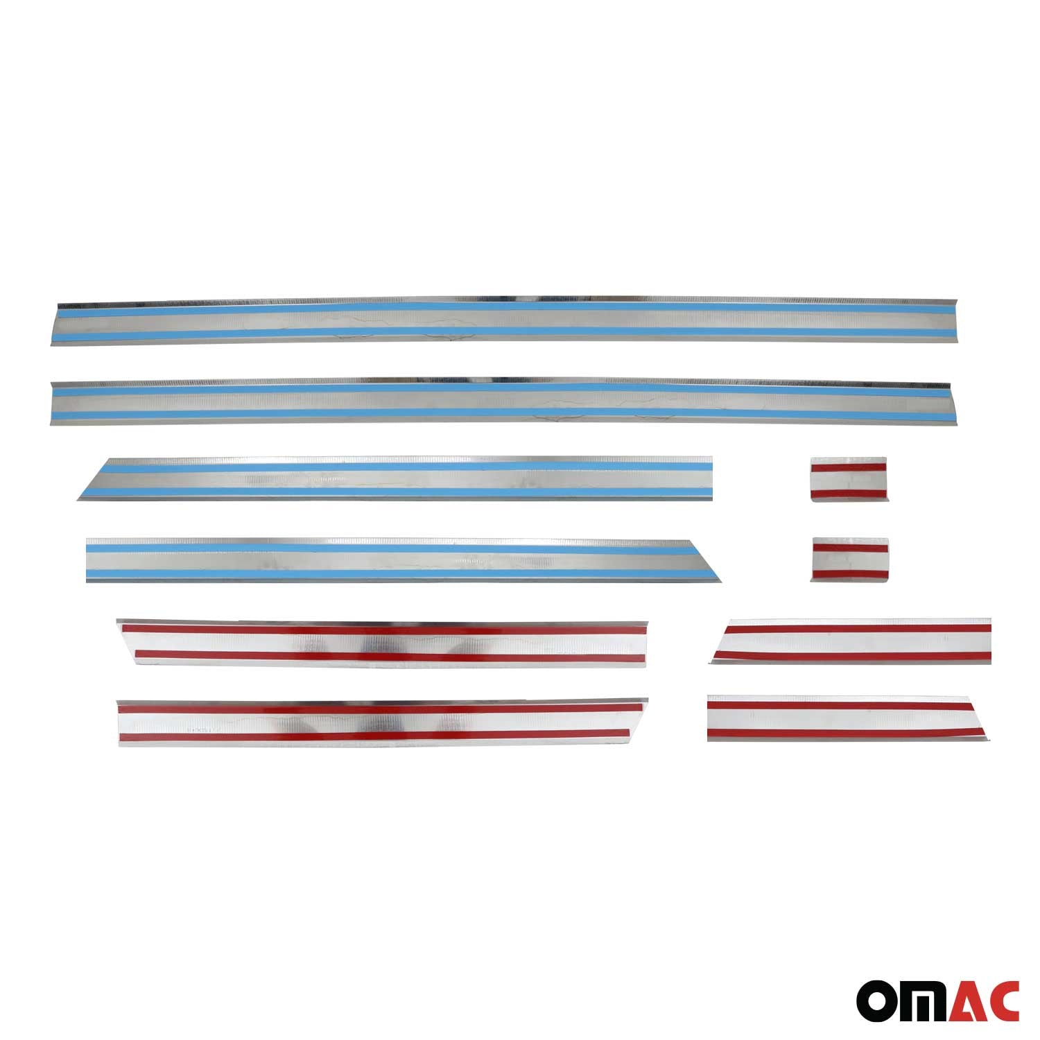 2006-2013 Mercedes Sprinter W906 L3 Long 170" Side Door Molding Trim Stainless Steel