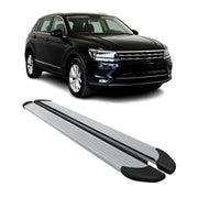 2018-2024 Volkswagen Tiguan Running Boards Side Steps Silver