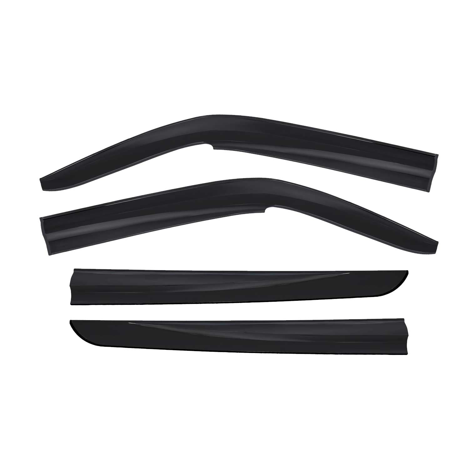 2003-2021 VW T5 T6 Transporter Window Visor Vent Rain Deflector 4Pcs Smoke