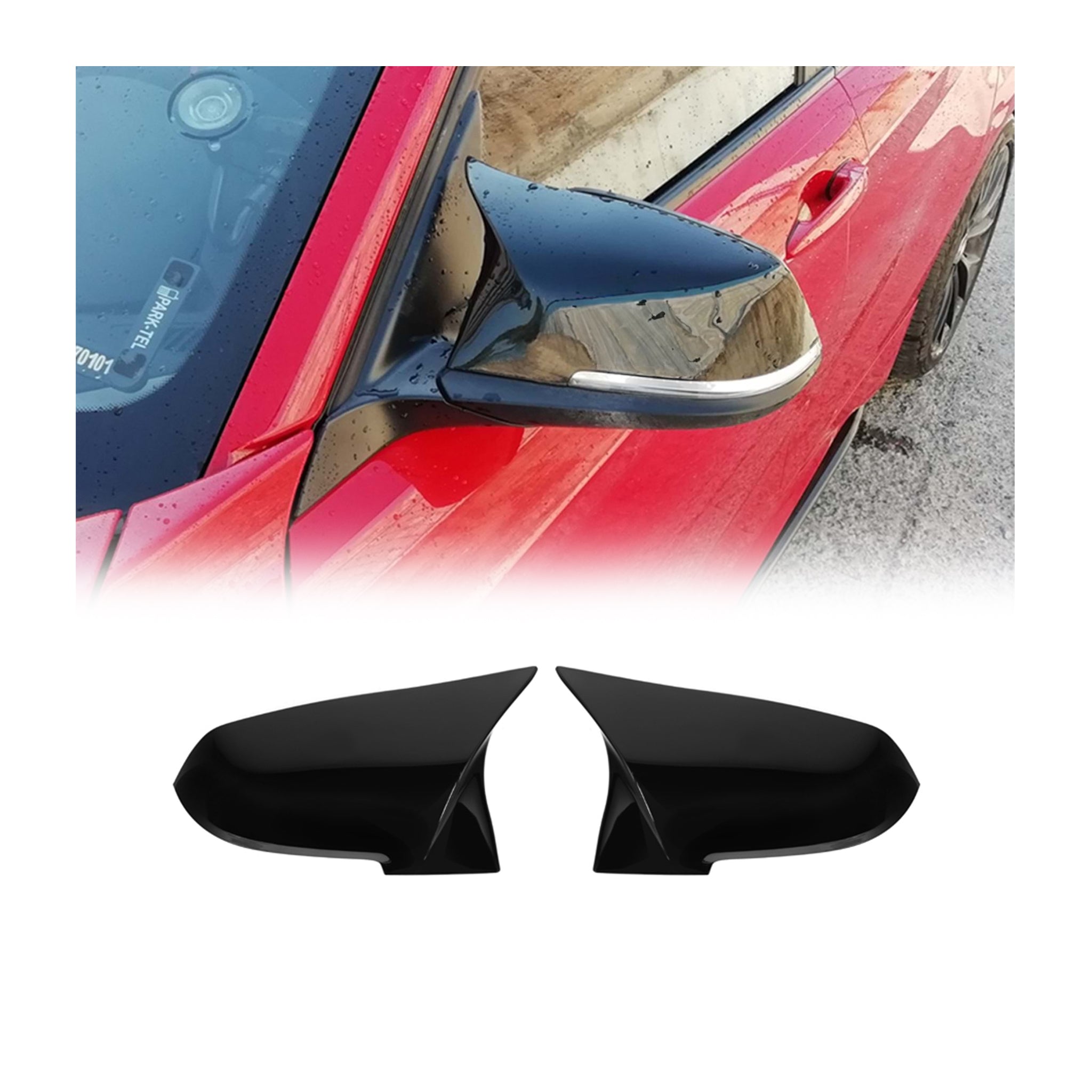 2014-2019 BMW 4 Series F32/33/36 Mirror Cover Cap M4 Style Gloss Black