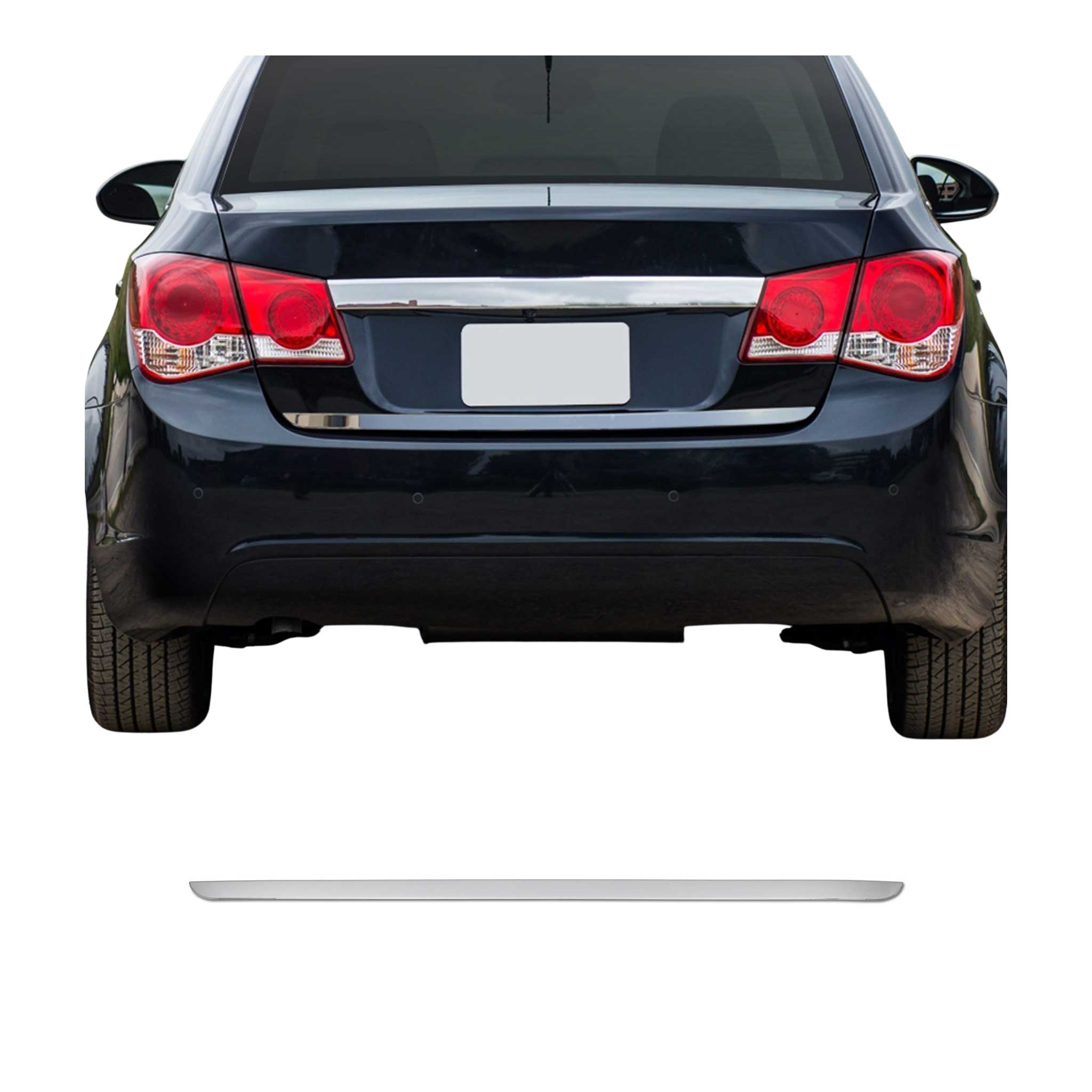2011-2015 Chevrolet Cruze Sedan Rear Trunk Molding Trim Stainless Steel