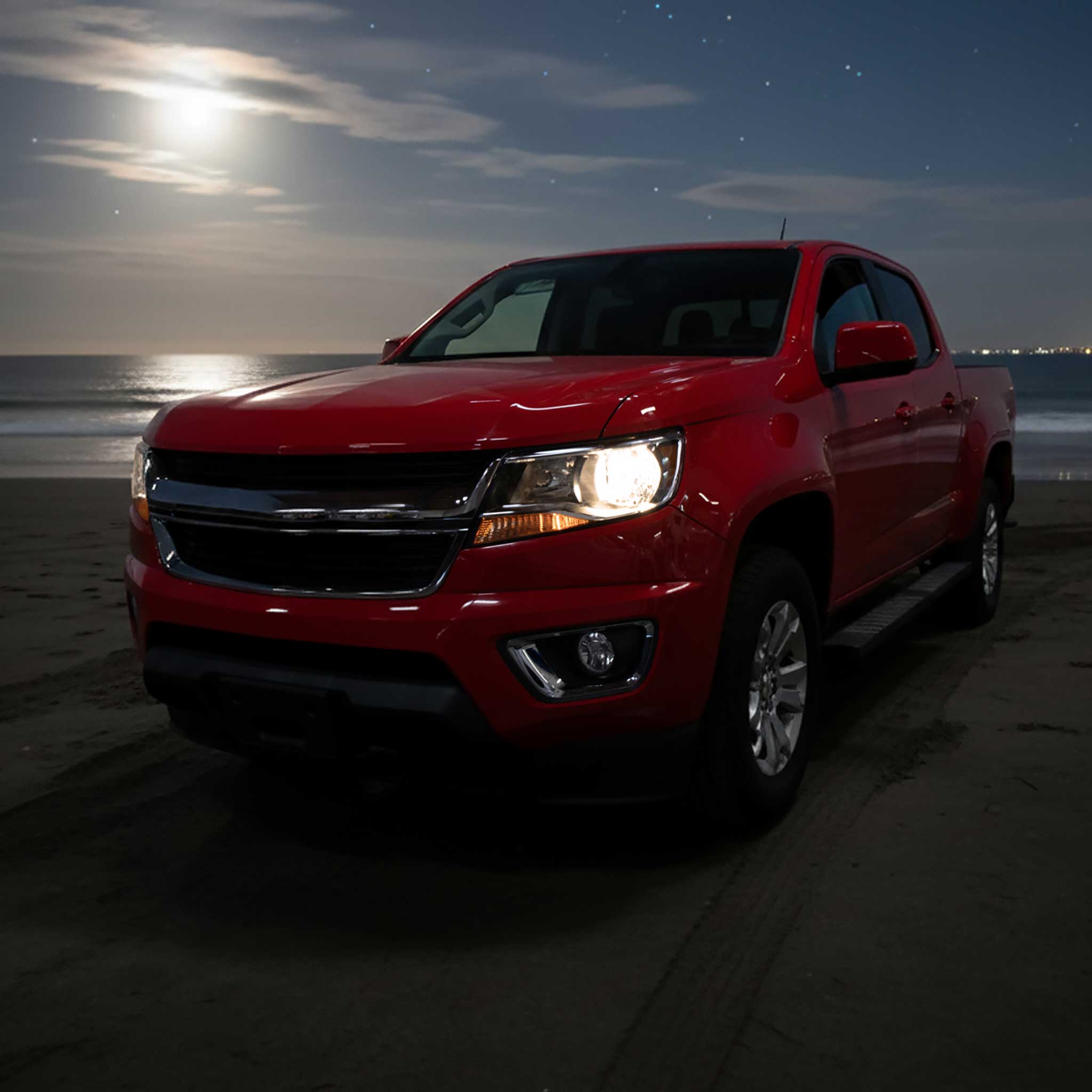 For Chevrolet Colorado 2015-2022 Factory Style Headlights Black Chrome Housing Clear Lens