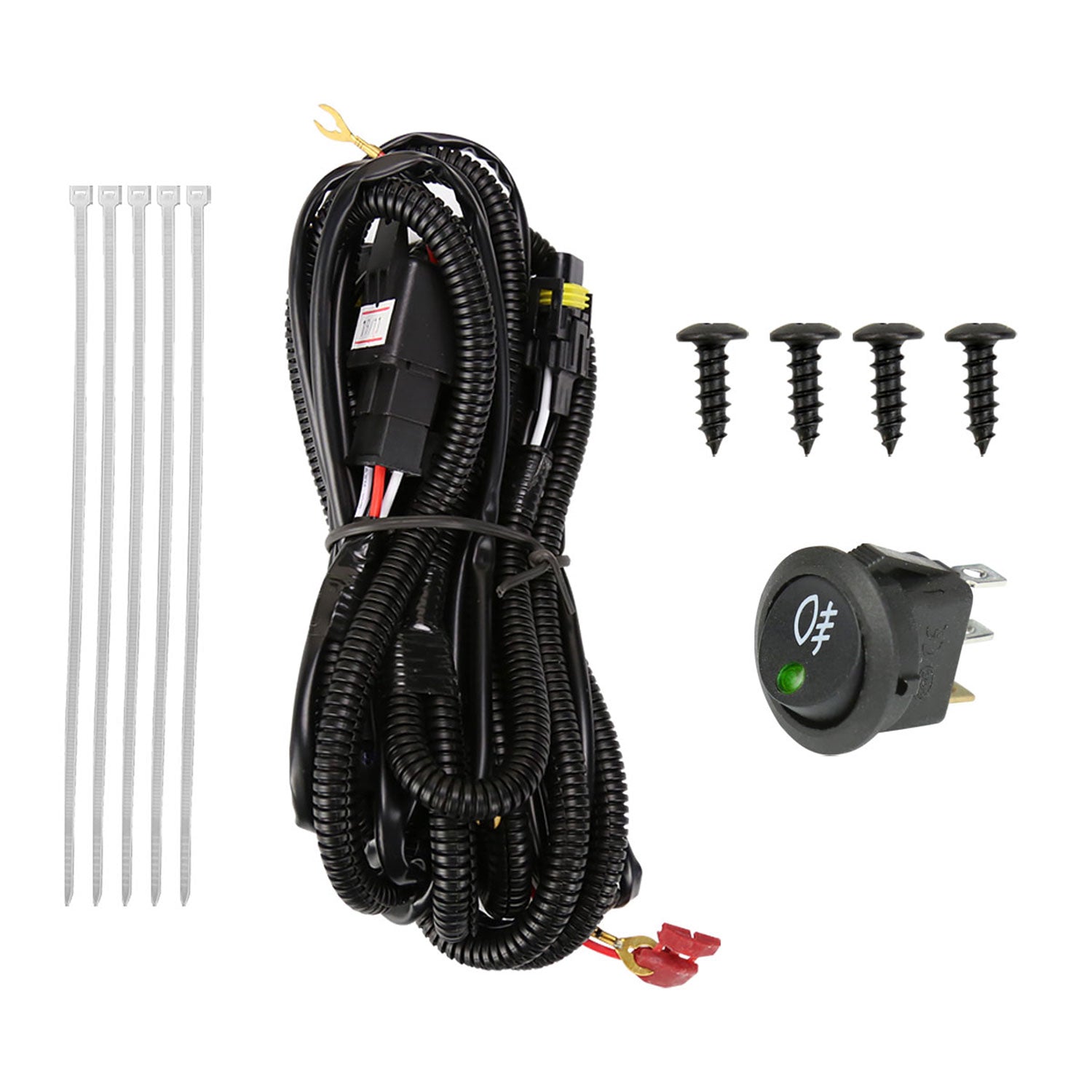 2018-2019 Ford Explorer LED Fog Lights Kit Chrome Housing/Clear Lens