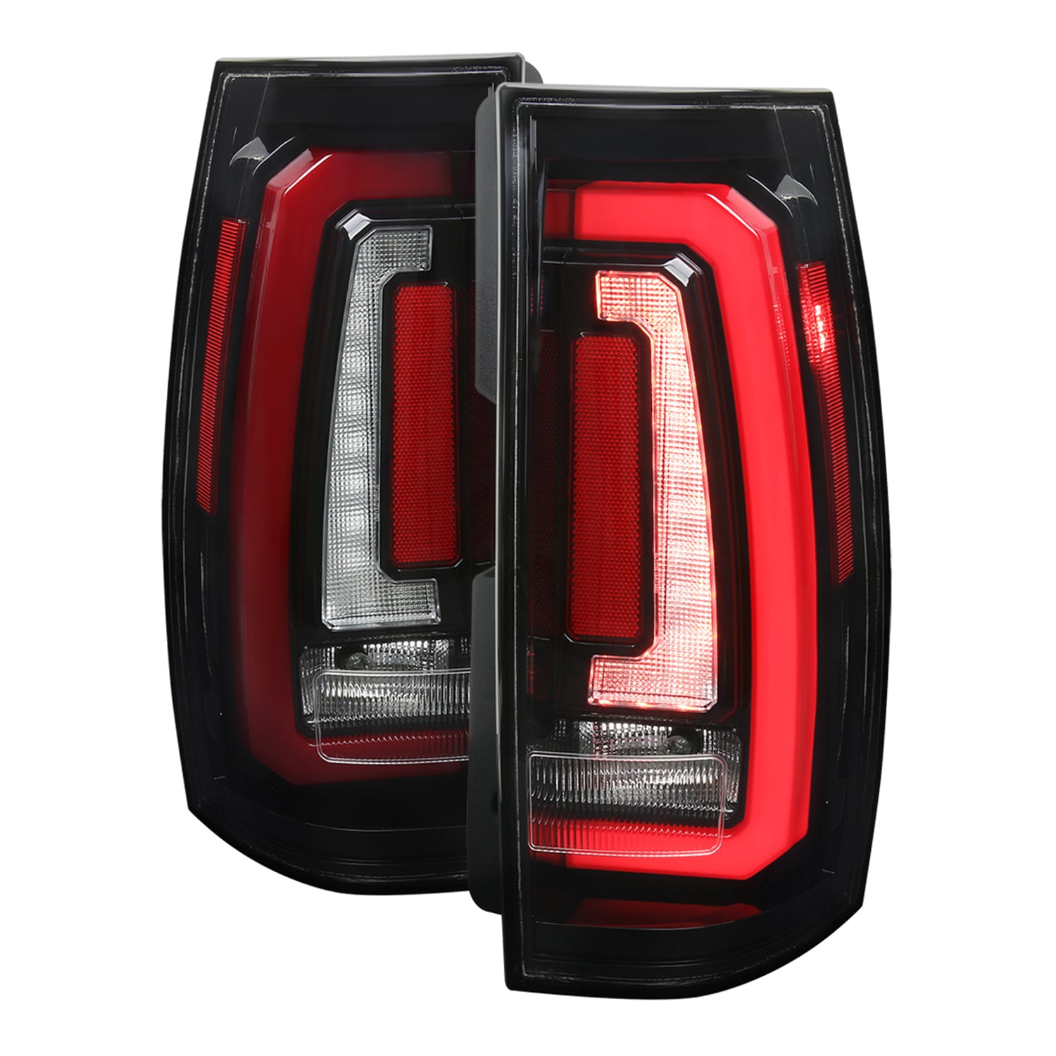 2007-2014 Chevy Tahoe/Suburban/Yukon/Denali LED Signal Tail Lights Jet Black