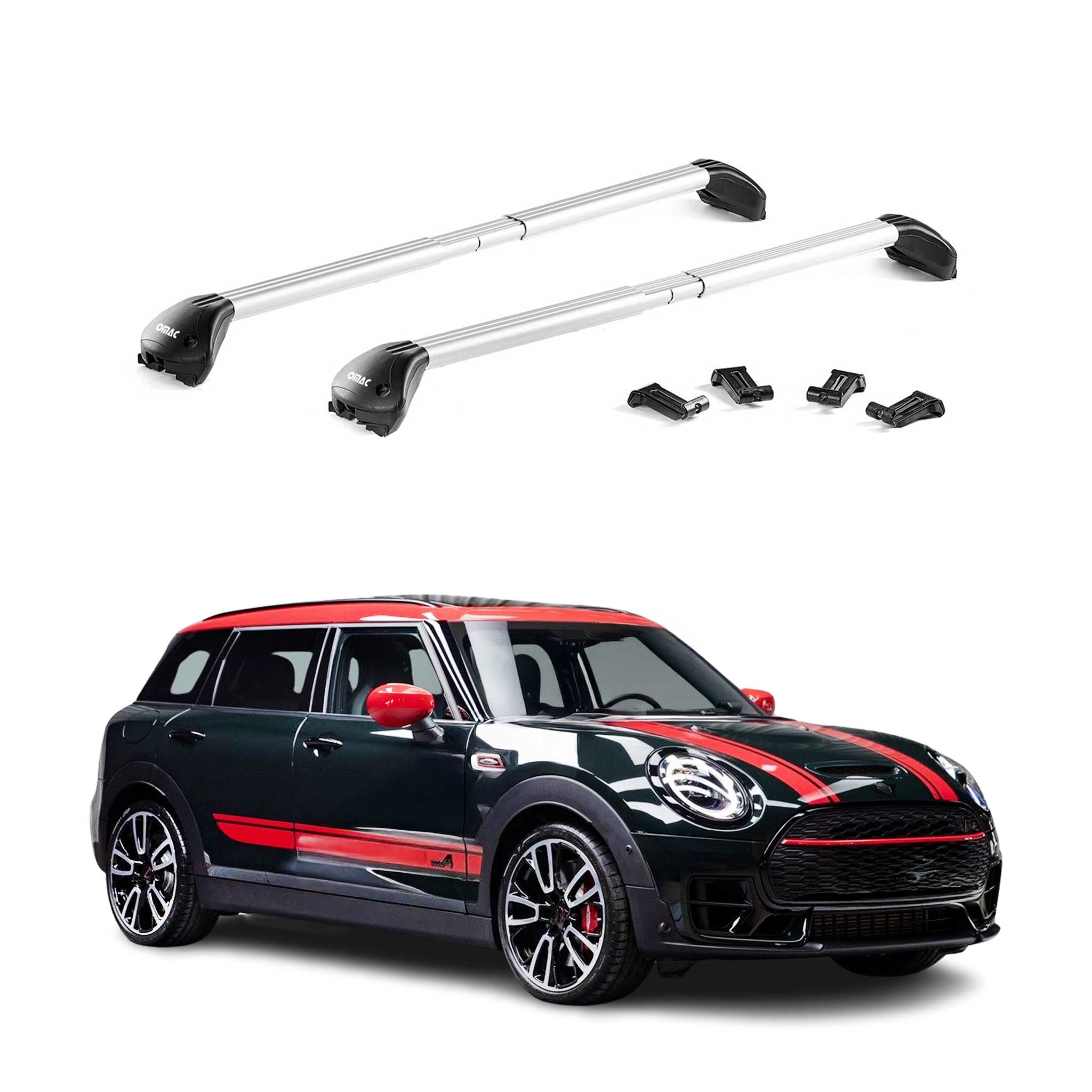 2016-2024 Mini Clubman F54 Roof Rack Cross Bars Silver