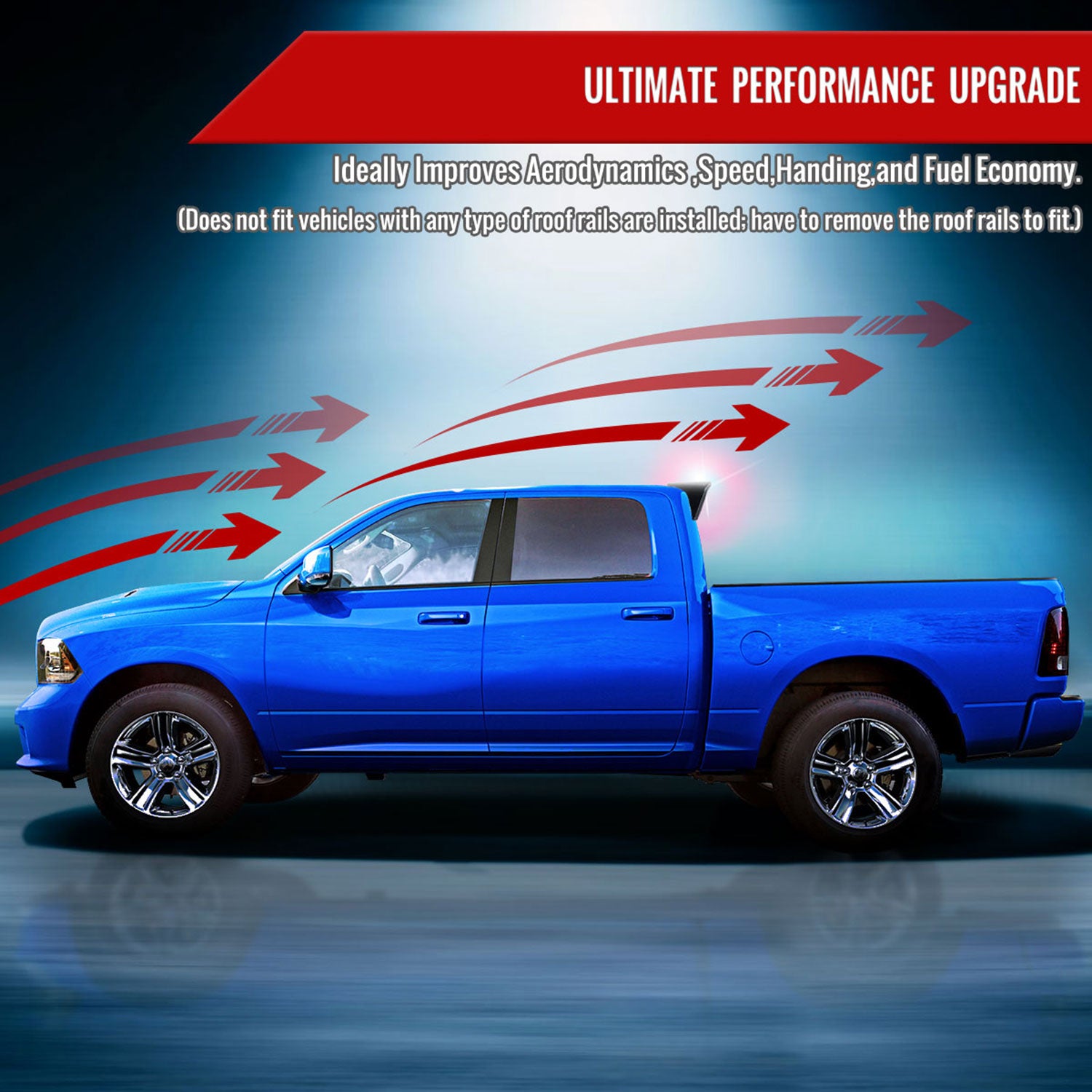 2015-2021 Subaru WRX/STI Glossy Black ABS Shark Fin Style Rear Roof Spoiler