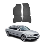 1998-2005 VW Passat B5 Floor Mats Liners Full Set All Weather Rubber Black