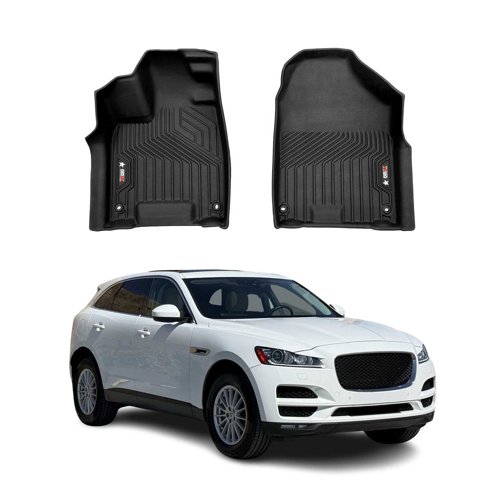 2017-2026 Jaguar F-Pace Premium Floor Mats Liners First Row Front