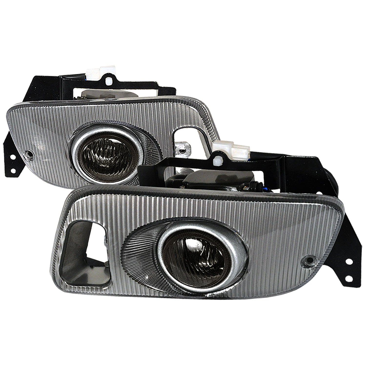 1992-1995 Honda Civic Coupe/Hatchback H3 Fog Lights Kit Chrome/Smoke Lens