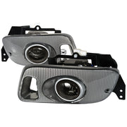 1992-1995 Honda Civic Coupe/Hatchback H3 Fog Lights Kit Chrome/Smoke Lens