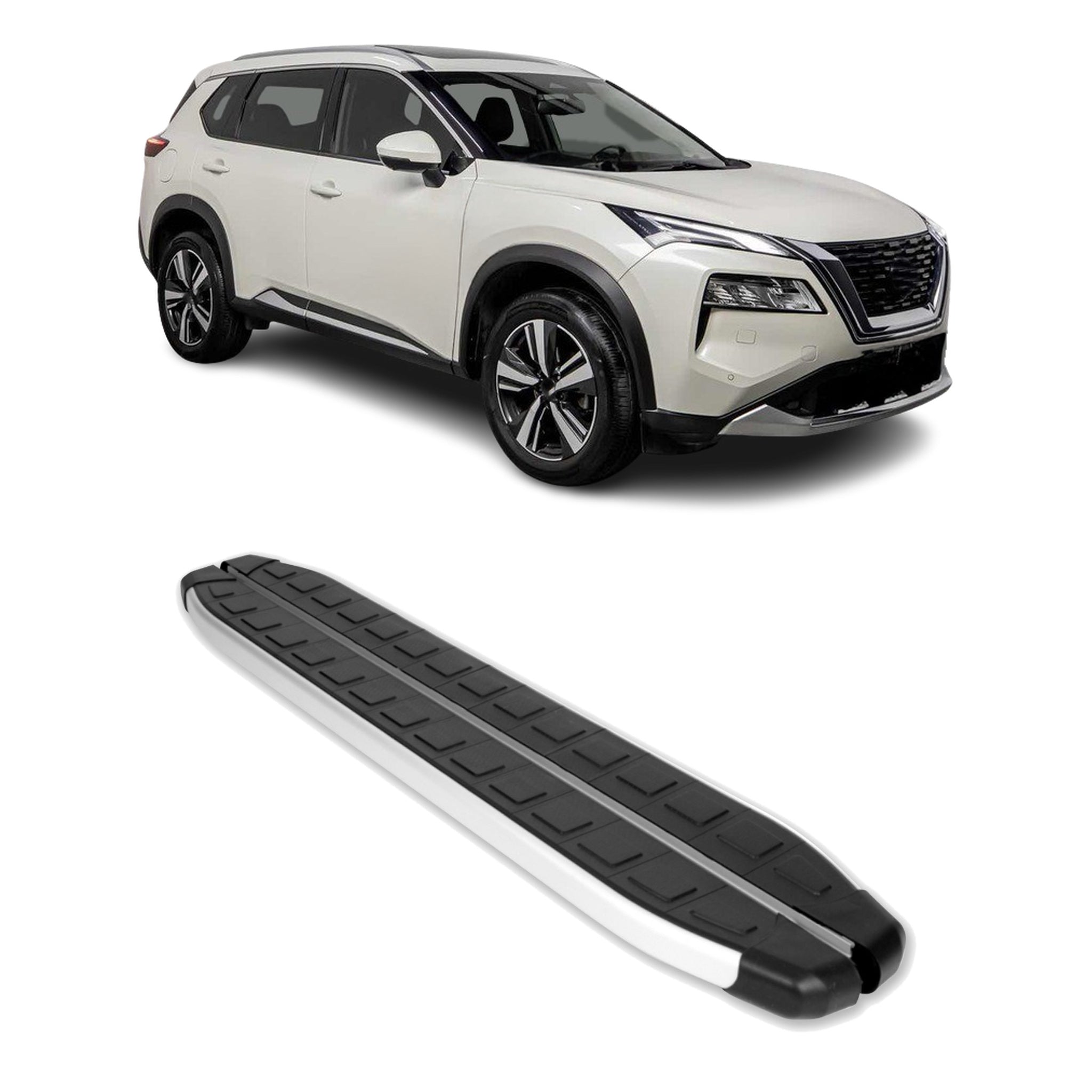 Side Step Nerf Bars Running Board for Nissan Rogue 2021-2026 Black Gray 2x