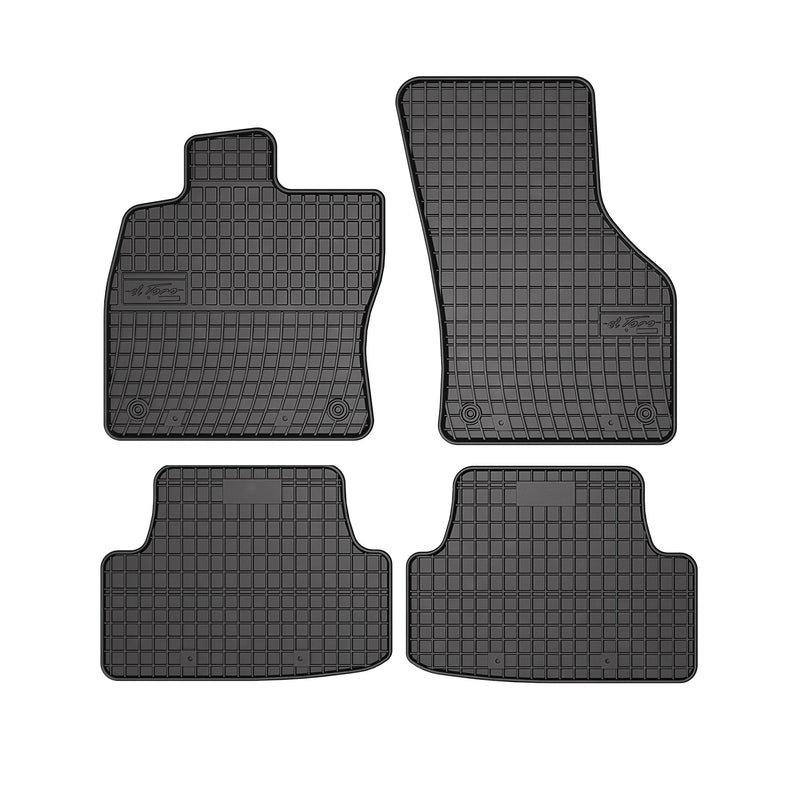 2022-2024 VW Golf R Mk8 Floor Mats Liners Full Set All Weather Rubber Black