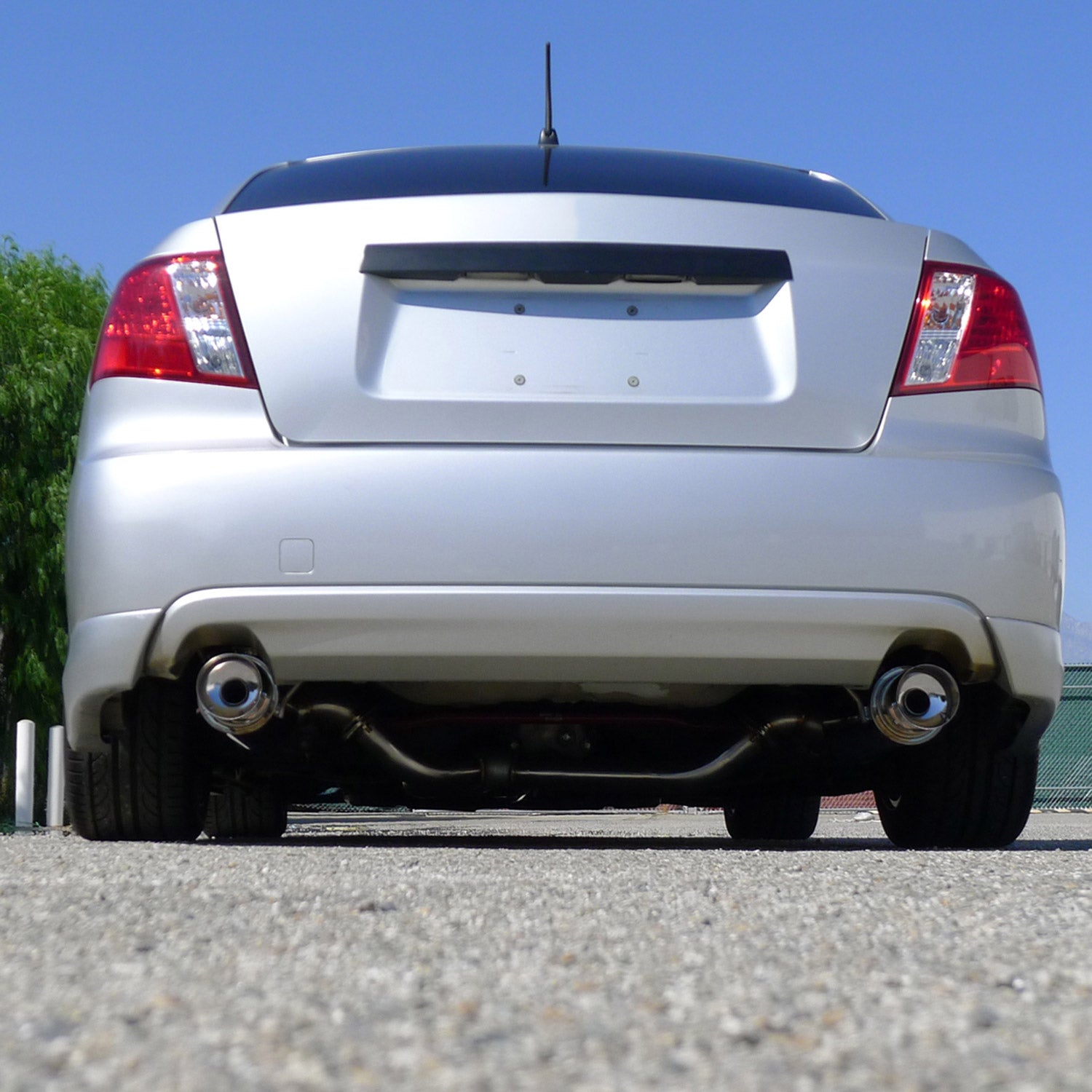 2008-2014 Subaru Impreza WRX STI Sedan Steel N1 Dual Catback Exhaust Burnt Tip