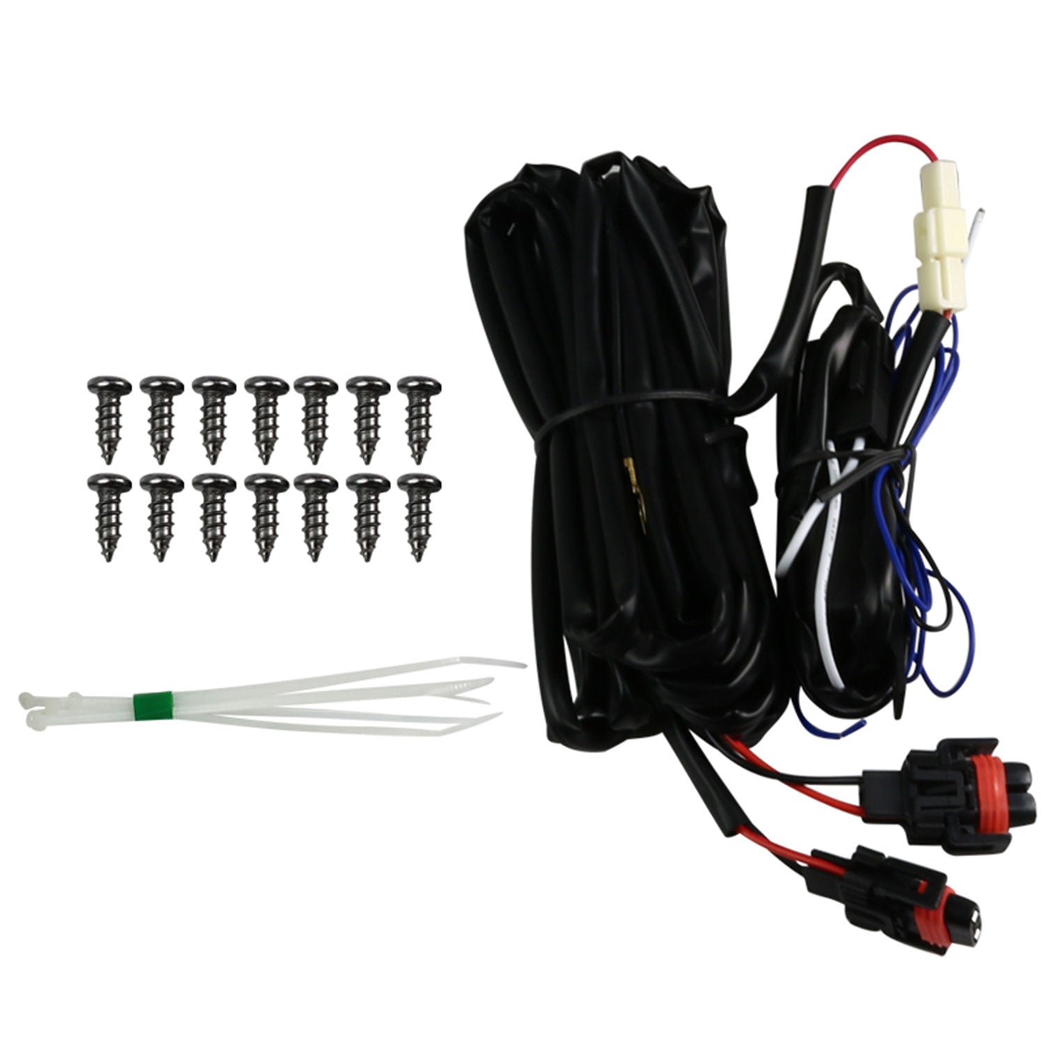 2016-2018 Mazda 6 Sedan 6500K LED Projector Fog Lights Kit Chrome/Clear Lens