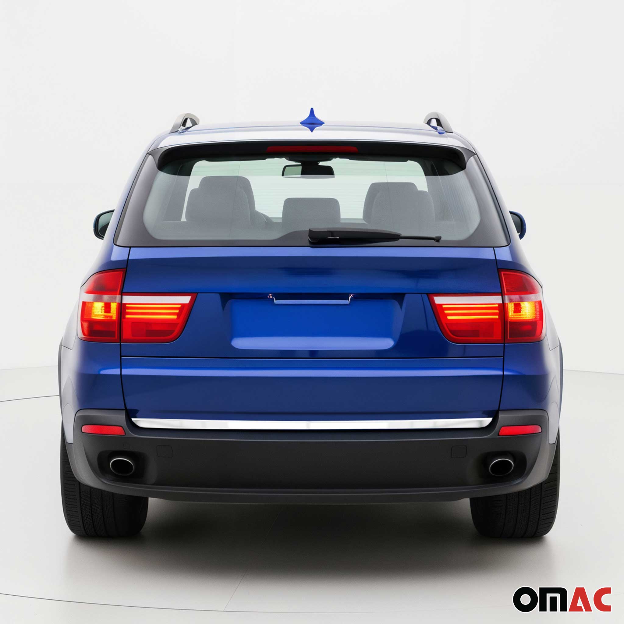 2007-2013 BMW X5 E70 Rear Trunk Lid Molding Trim Brushed Stainless Steel Silver 1Pc