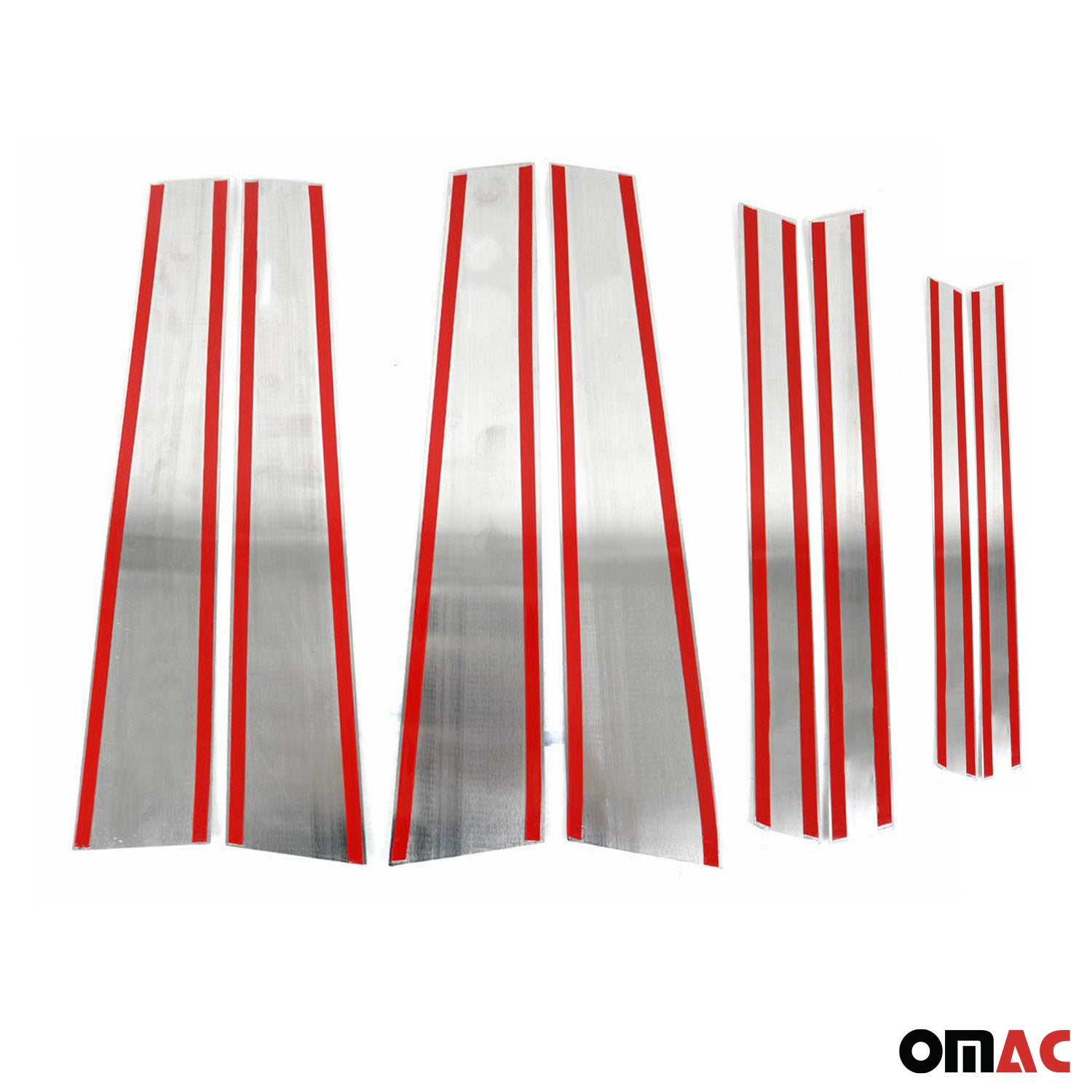 2018-2020 Buick Regal Sportback Window B Pillar Posts Door Trim Cover Stainless Steel 8x