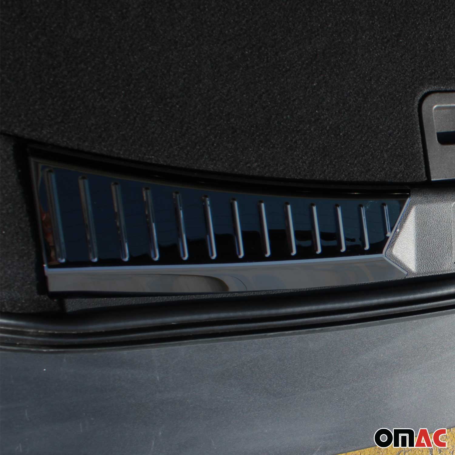 2013-2016 Ford Escape Trunk Sill Cover Bumper Guard Protector Stainless Steel Dark 2Pcs