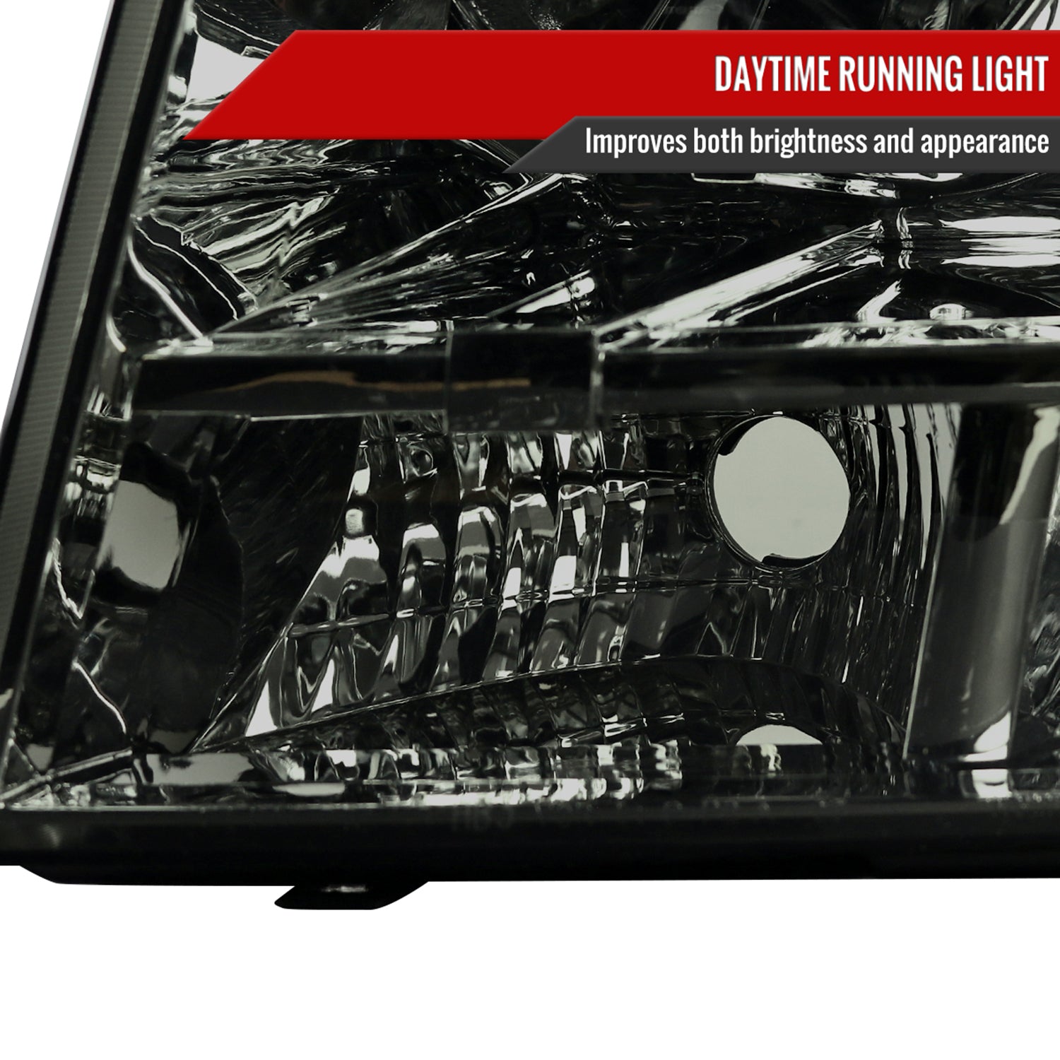 2007-2014 Chevy Avalanche/Tahoe/Suburban Factory Style Headlights Chrome/Smoke