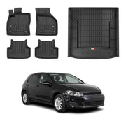 OMAC Floor Mats & Cargo Liners for VW Golf SportWagen Mk7 2015-2019 Upper Trunk