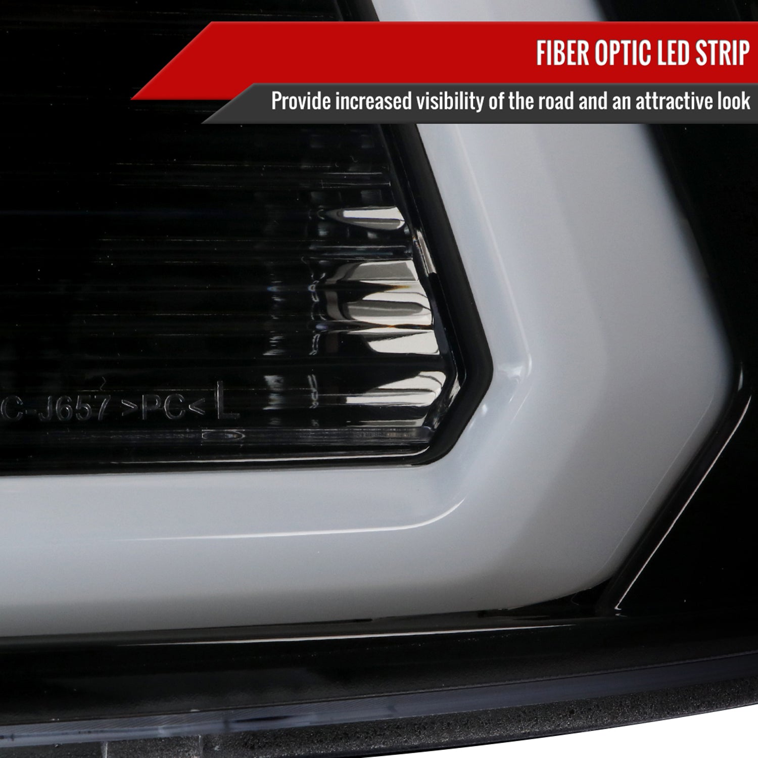 2009-2018 Dodge RAM 1500 / RAM 2500 3500 LED C-Bar Headlights Jet Black