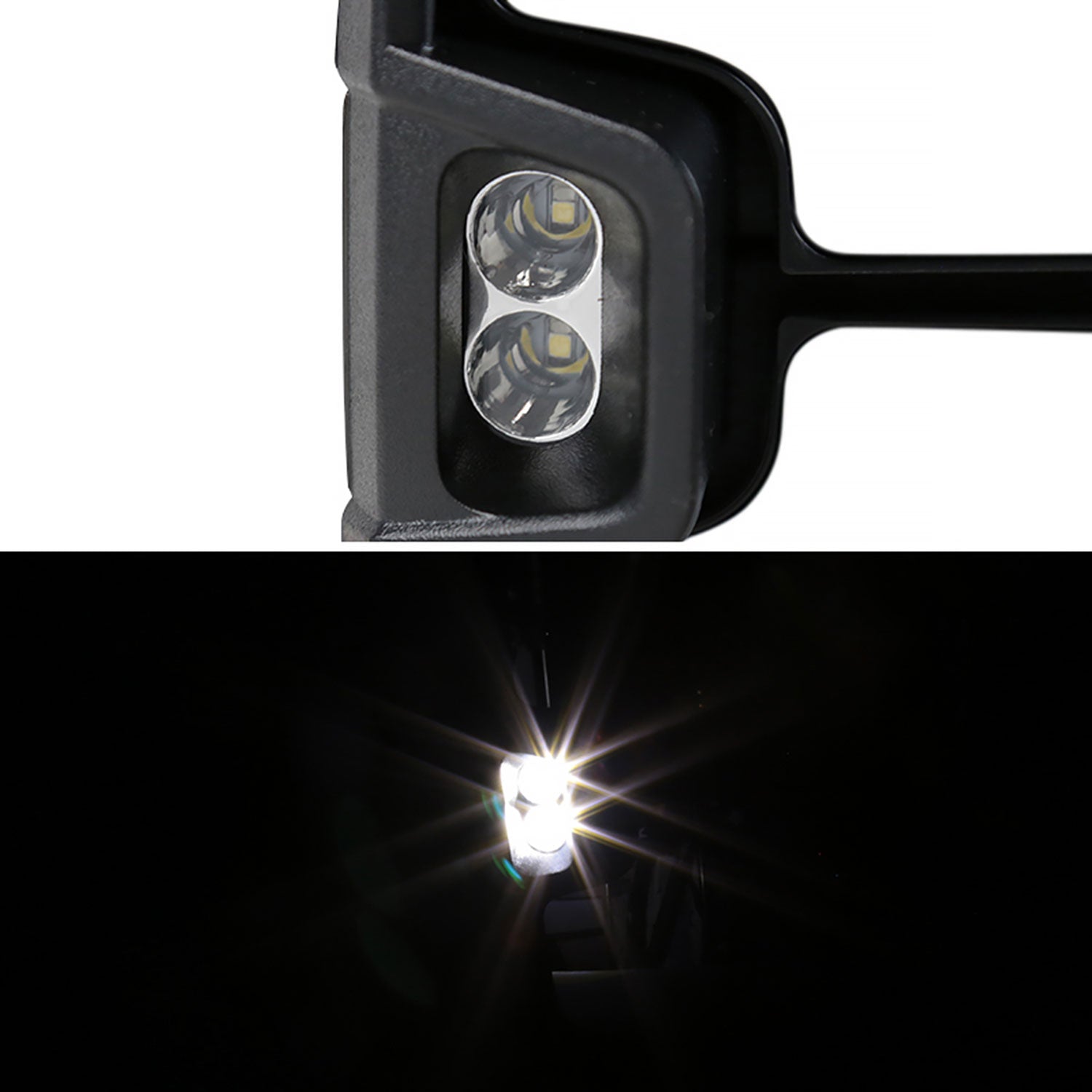 2014-2018 Chevy Silverado/ Sierra Folding Heated & Manual Towing Mirrors Smoke