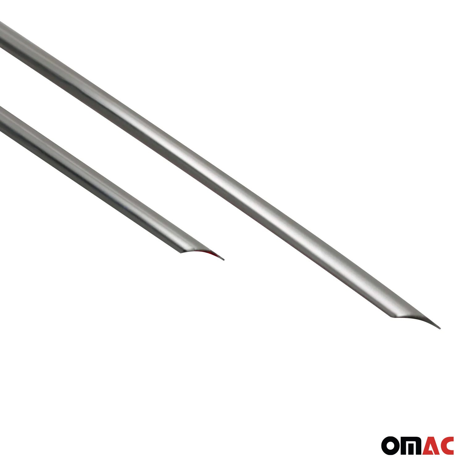 2017-2020 Nissan Rogue Sport Front Bumper Lower Trim Molding Stainless Steel Silver 2Pcs