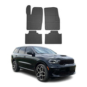 2013-2024 Dodge Durango Floor Mats Liners Full Set All Weather Rubber Black