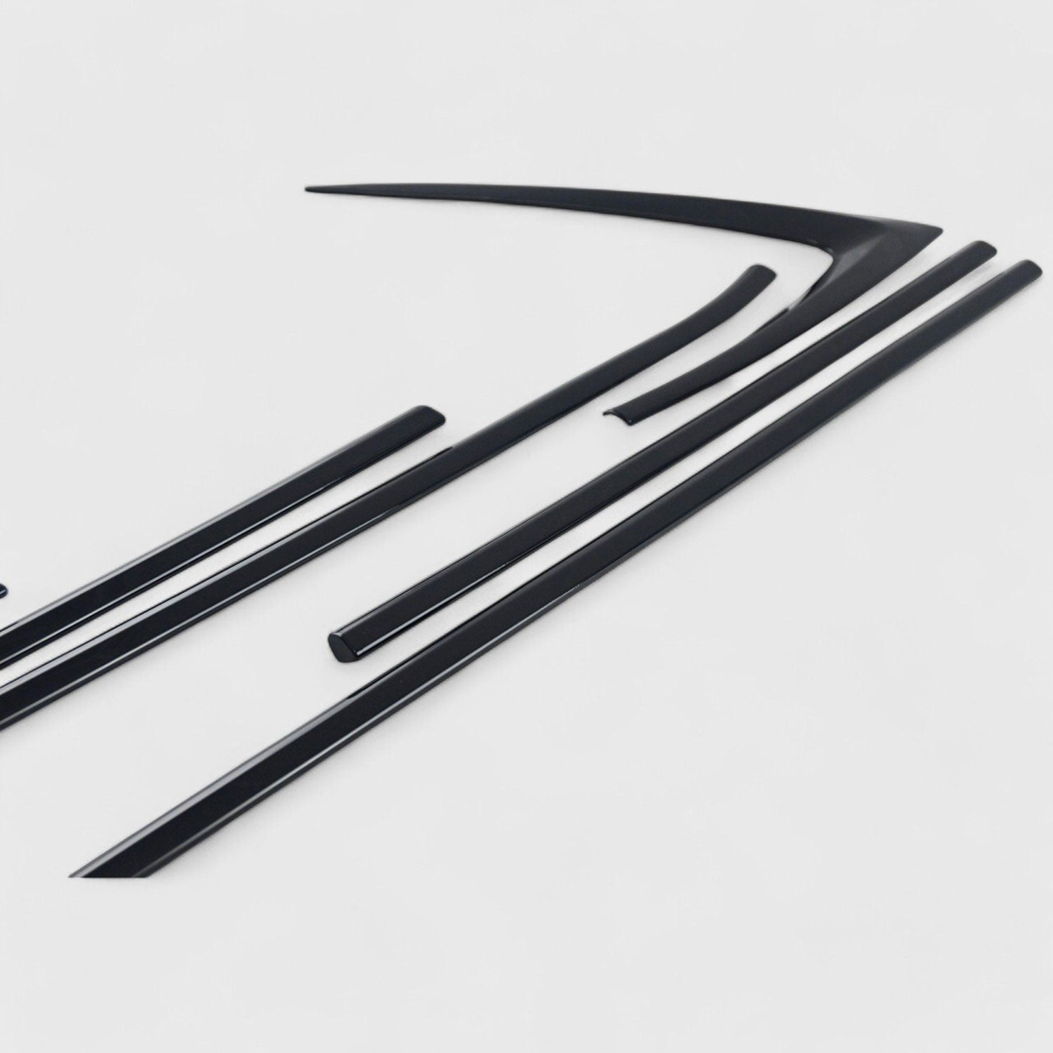 2022-2024 Chevrolet Equinox Window Trim Set Gloss Black 8Pcs ABS Plastic