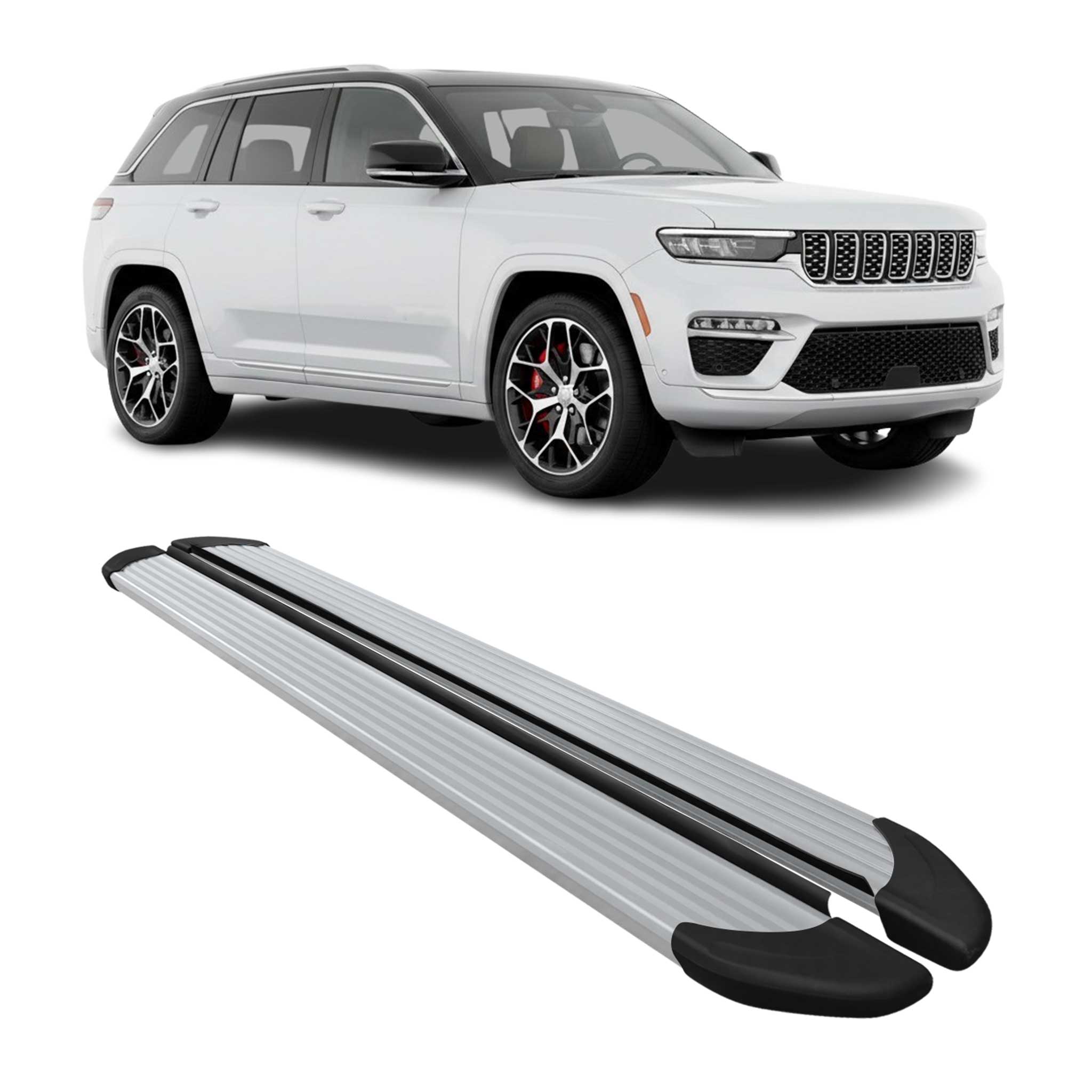 2021-2025 Jeep Grand Cherokee L Nerf Bar Side Step Running Boards Aluminum 2x