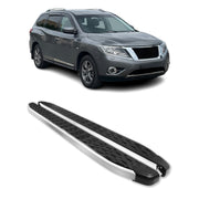 Side Step Nerf Bars Running Board for Nissan Pathfinder 2013-2020 Gray Black 2x