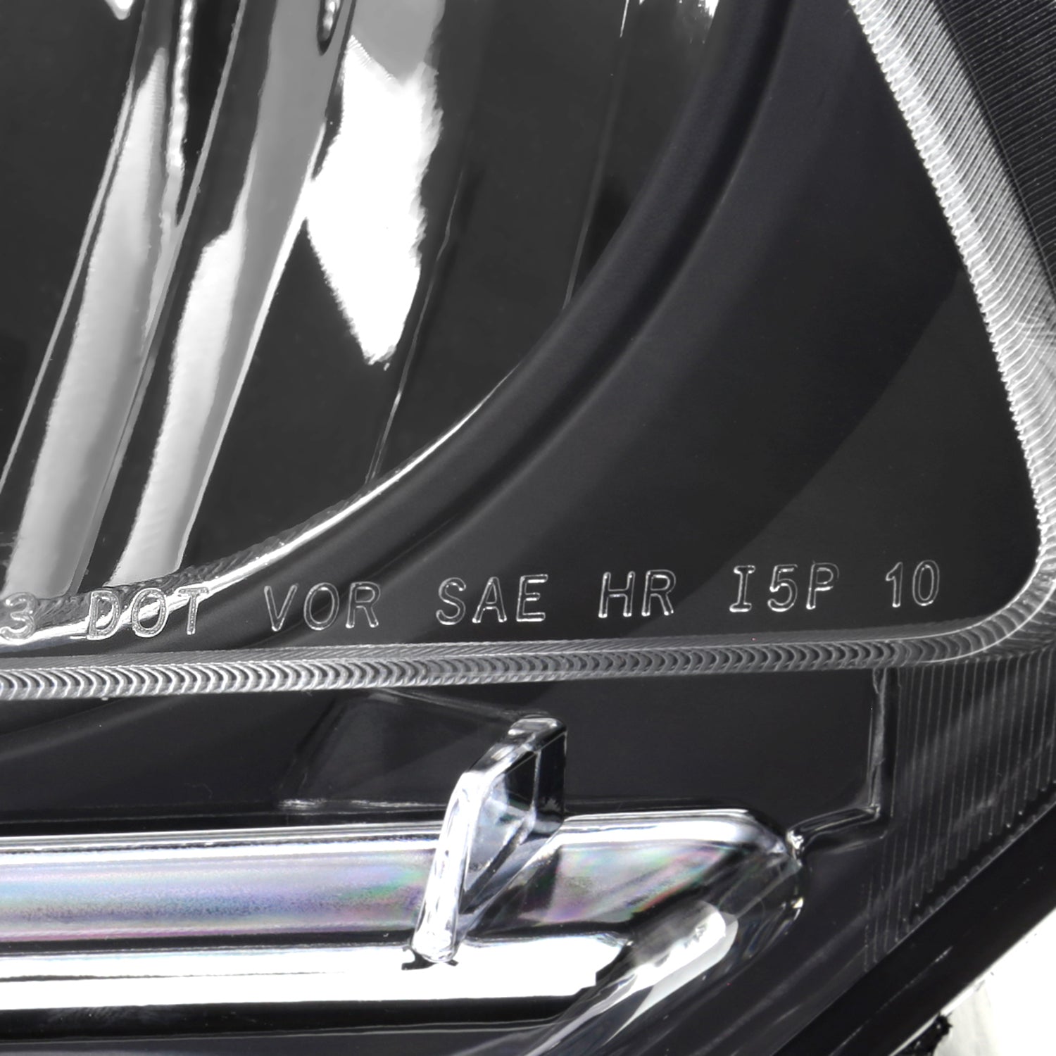 2010-2014 Ford Mustang Factory Style Headlights Matte Black/Clear Lens