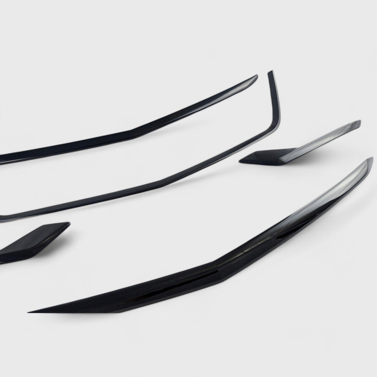 2020-2025 Cadillac XT6 Grille Overlay Gloss Black 5Pcs ABS Plastic