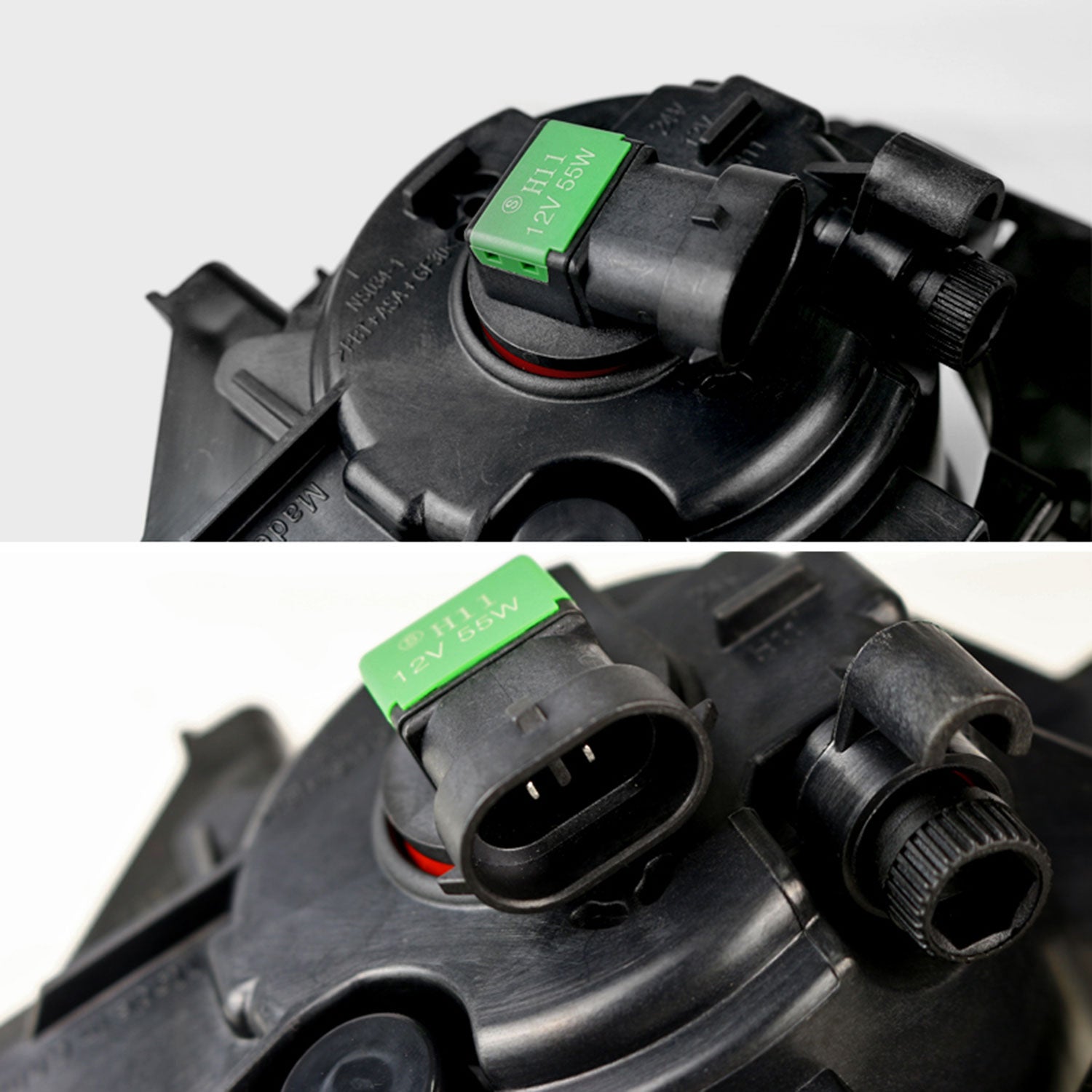 2007-2009 Nissan Altima Sedan H11 Fog Lights Kit Chrome Housing/Clear Lens