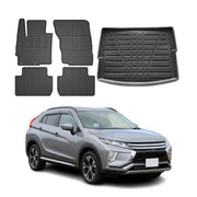 2018-2024 Mitsubishi Eclipse Cross Floor Mats & Cargo Liner Full Set All Weather Black