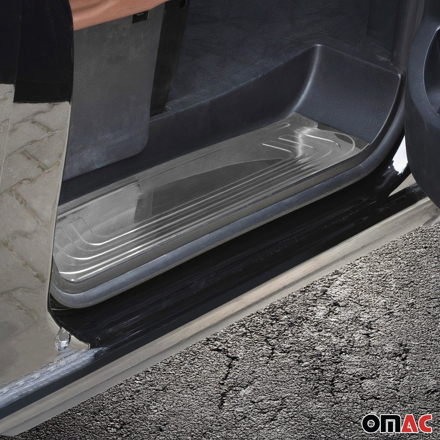 2016-2024 Mercedes Metris Door Sill Scuff Plate Scratch Protector Stainless Steel 2Pcs