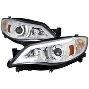 2008-2014 Subaru Impreza WRX/ 08-2011 Outback Sport LED Bar Headlights Chrome