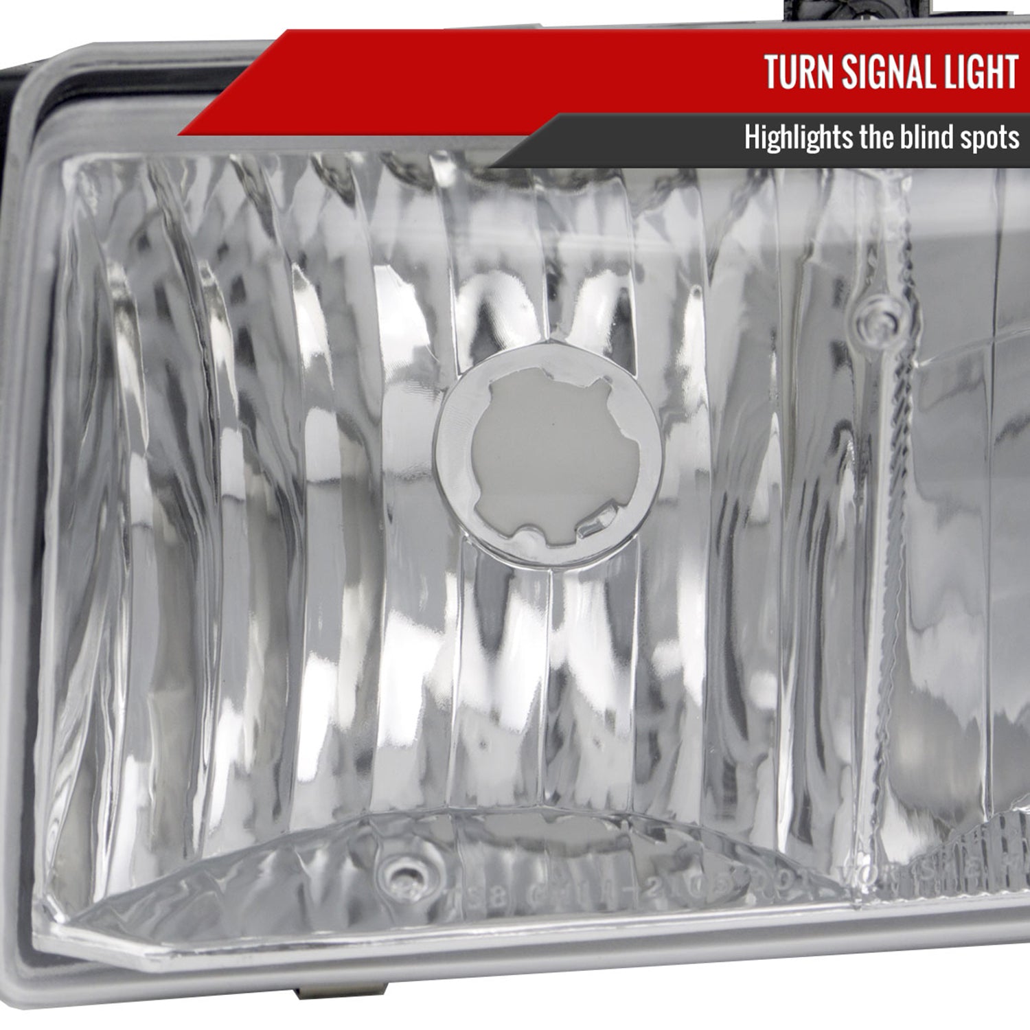 1991-1996 Chevy Caprice / Impala Factory Headlights Corner Signal Chrome