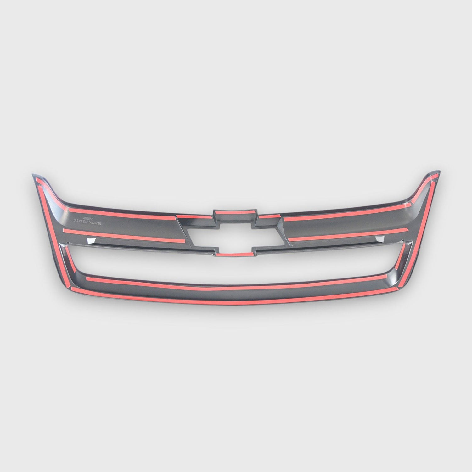 2015-2020 Chevrolet Colorado Grille Overlay Gloss Black 1Pcs ABS Plastic
