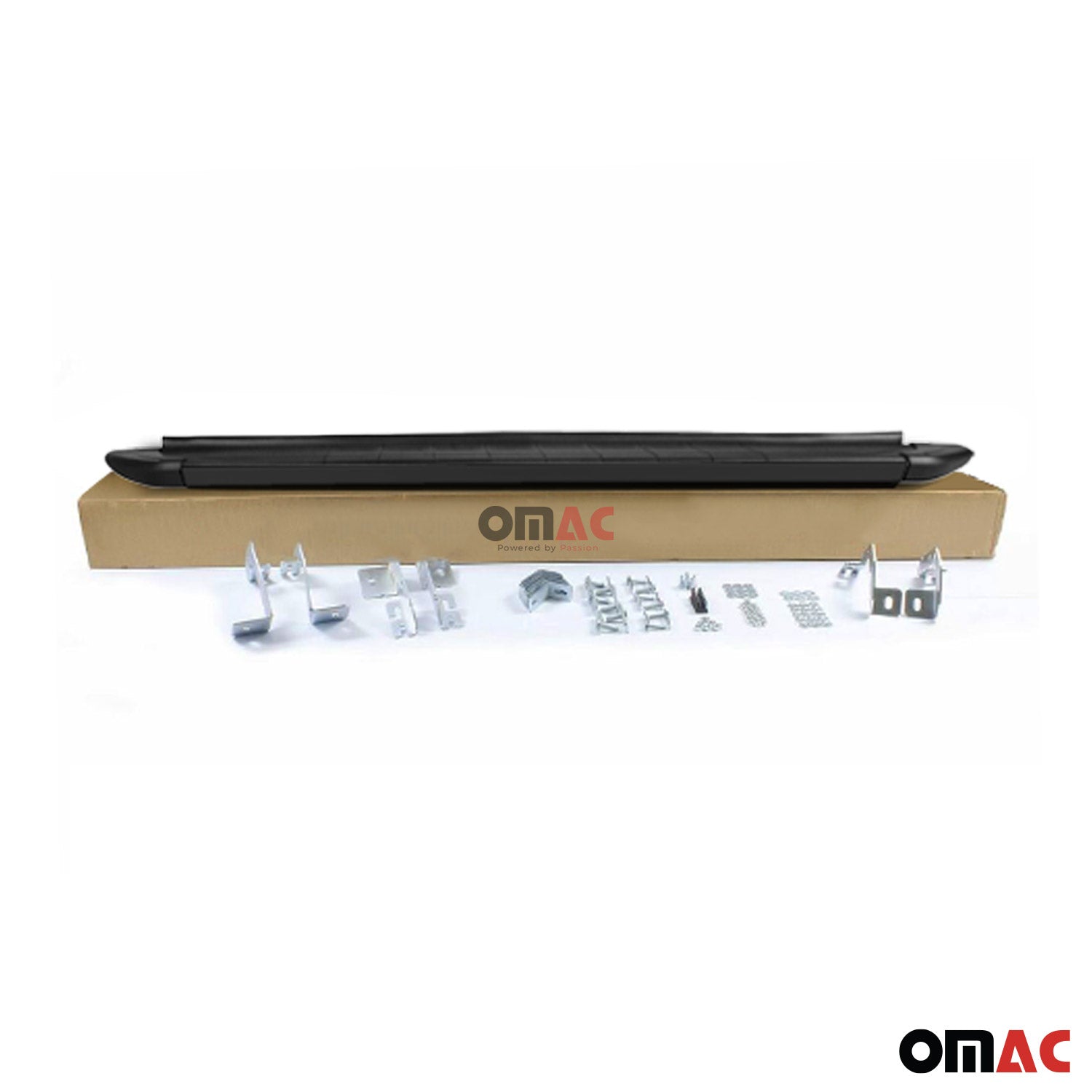 Side Step Nerf Bars Running Board for Volkswagen Tiguan 2018-24 Aluminium Black