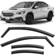 Clim Art Wind Deflectors for Subaru WRX 2022-2026 In-channel Dark Smoke 4Pcs