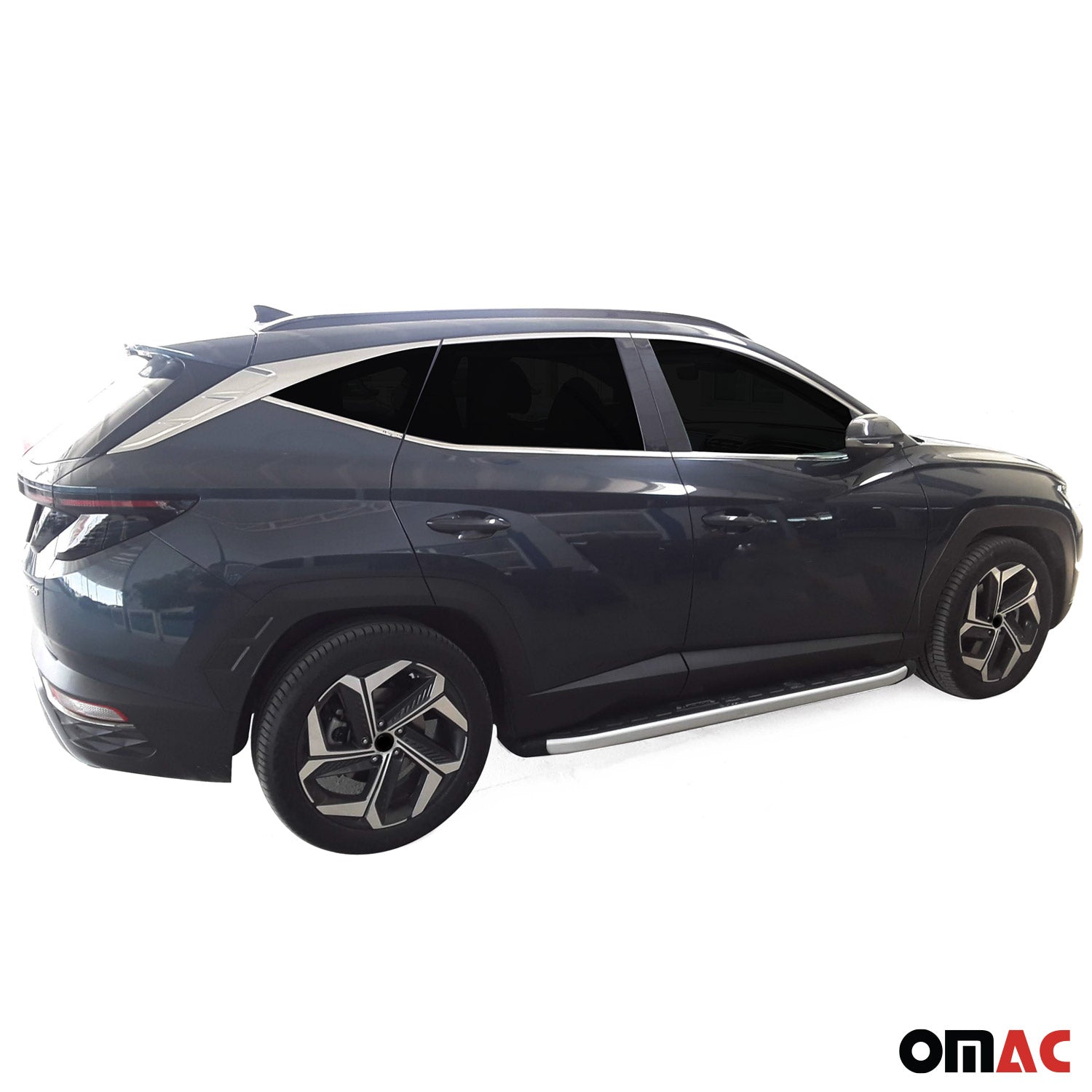 2022-2026 Hyundai Tucson Window Molding Trim Streamer Silver 6x Brushed