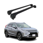 Alu Roof Racks Cross Bars Carrier for Mitsubishi Eclipse Cross 2018-26 Black 2x