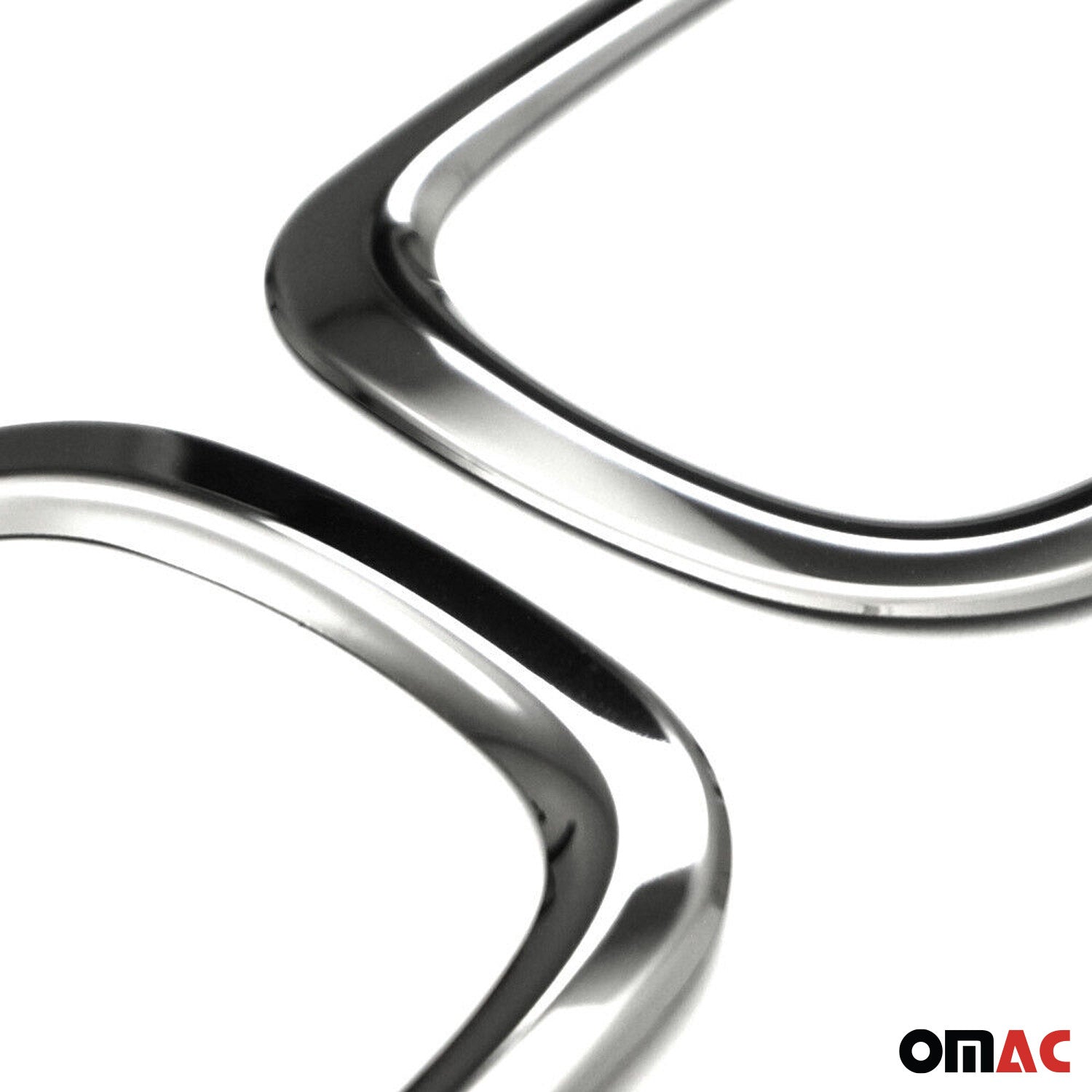 2015-2018 Jeep Renegade Rear Reflector Lamp Rim Frame Dark Steel 2 Pcs