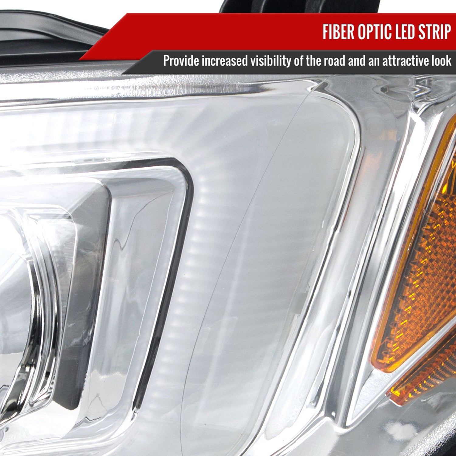 2011-2013 Scion tC LED Bar Projector Headlights LED Turn Signal Lights Chrome