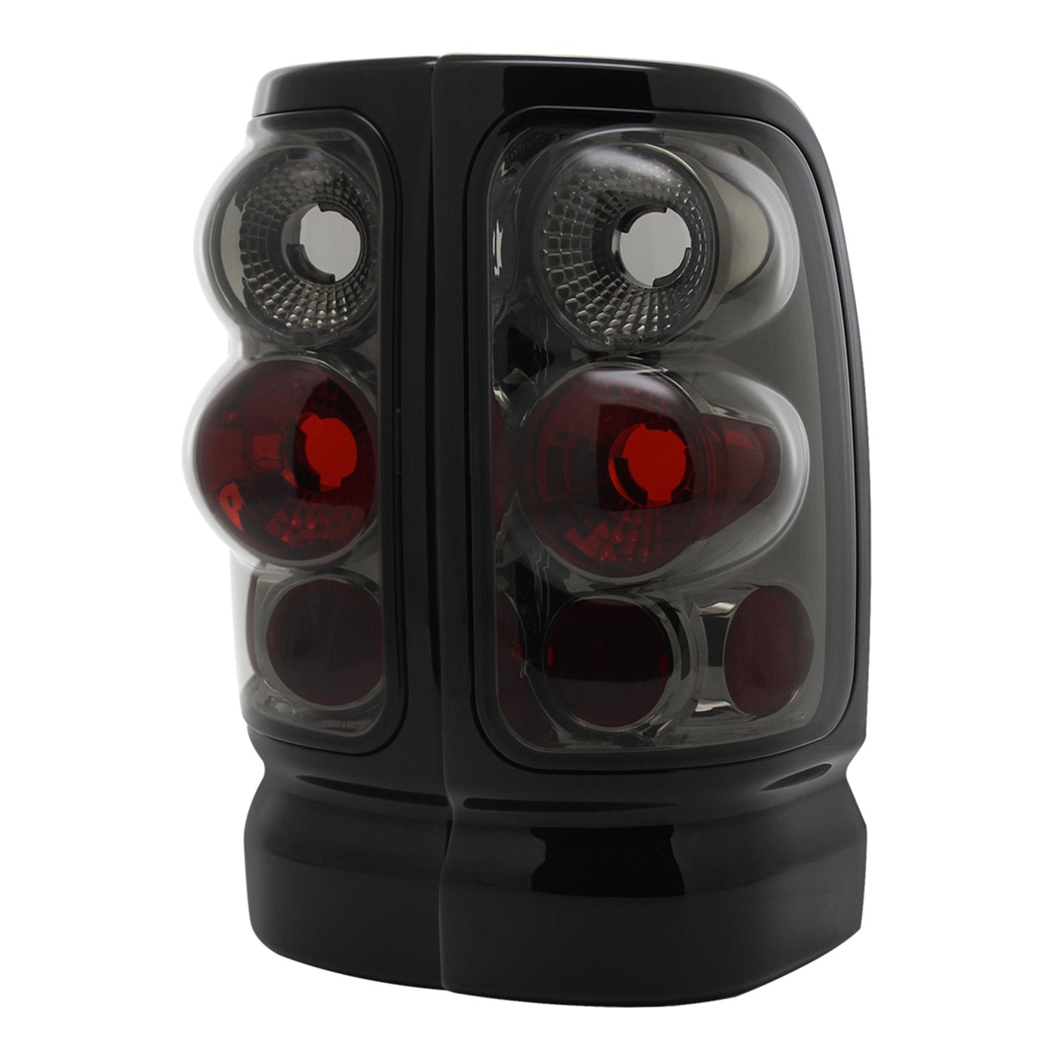 1994-2002 Dodge RAM Tail Lights Chrome Housing/Smoke Lens