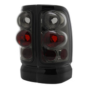 1994-2002 Dodge RAM Tail Lights Chrome Housing/Smoke Lens