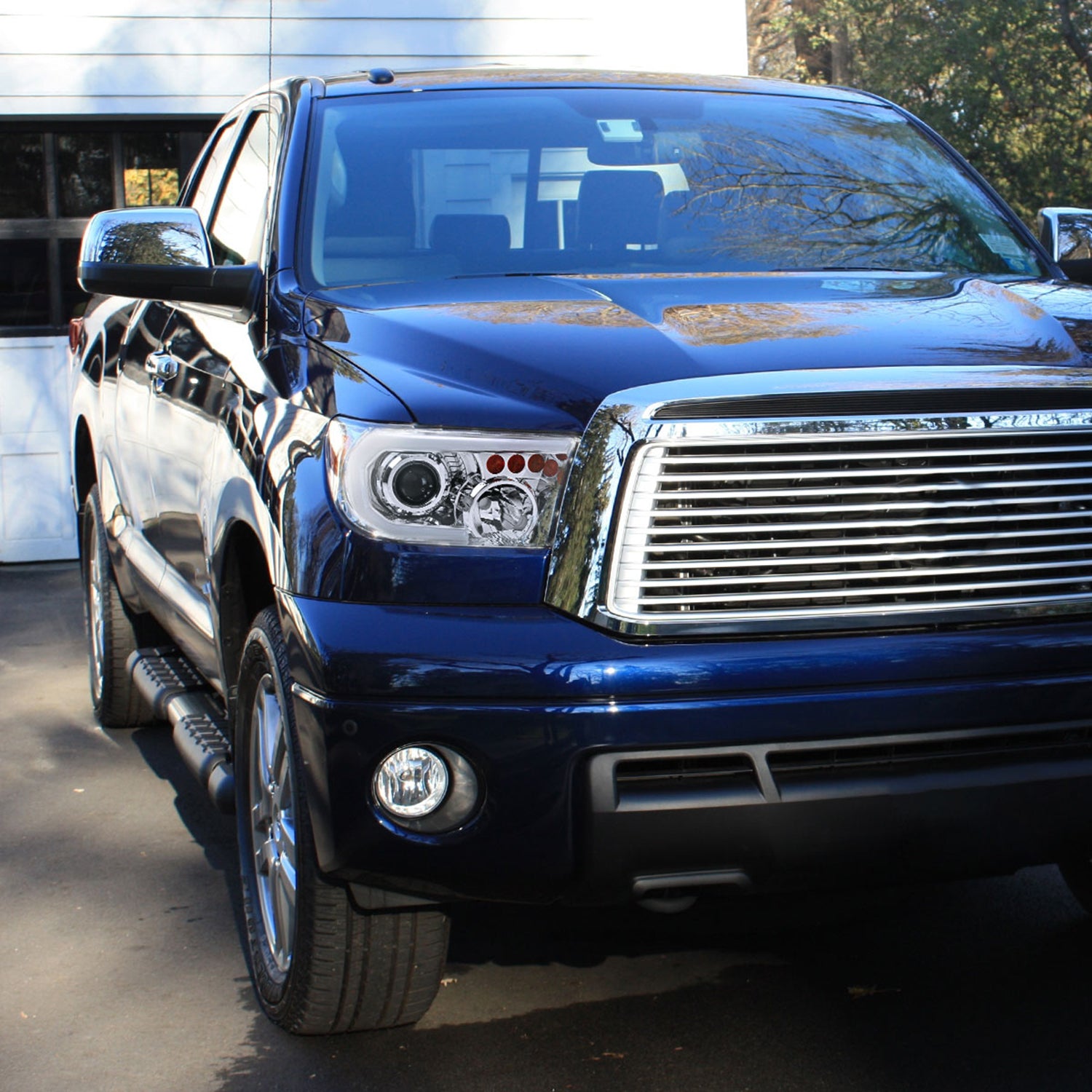 2007-2013 Toyota Tundra/ 08-2017 Sequoia Retro LED Headlights LED Signal Chrome